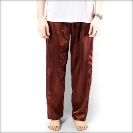 100% Polyester Solid Satin Men's Pajama MP51-BR