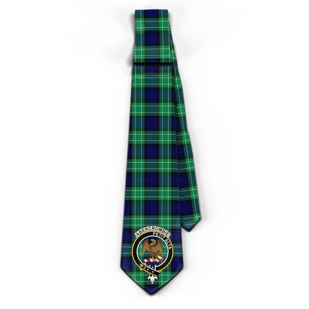 Abercrombie Tartan Classic Necktie with Family Crest