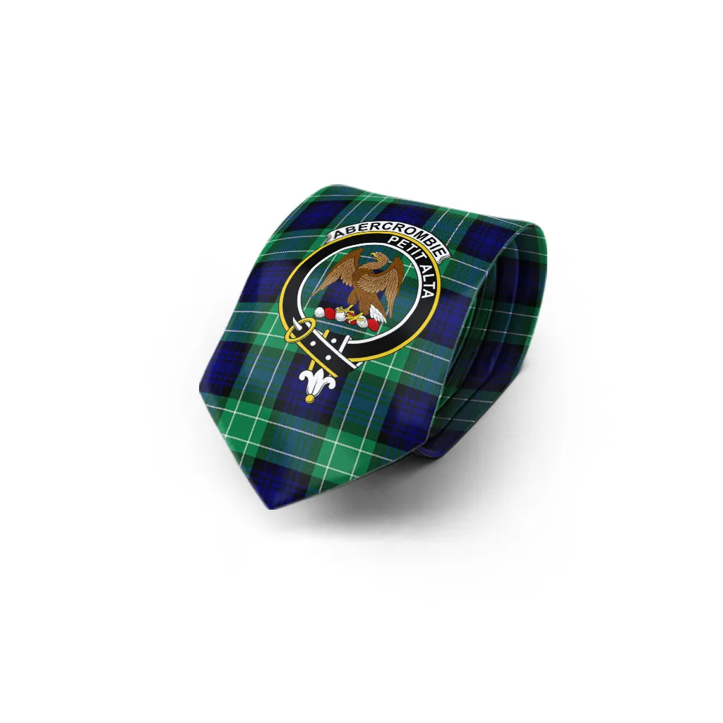 Abercrombie Tartan Classic Necktie with Family Crest