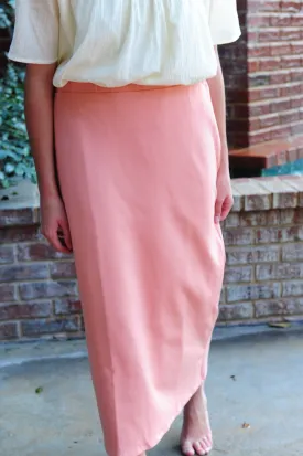 Ada Faye 31" Pencil Skirt - Blush