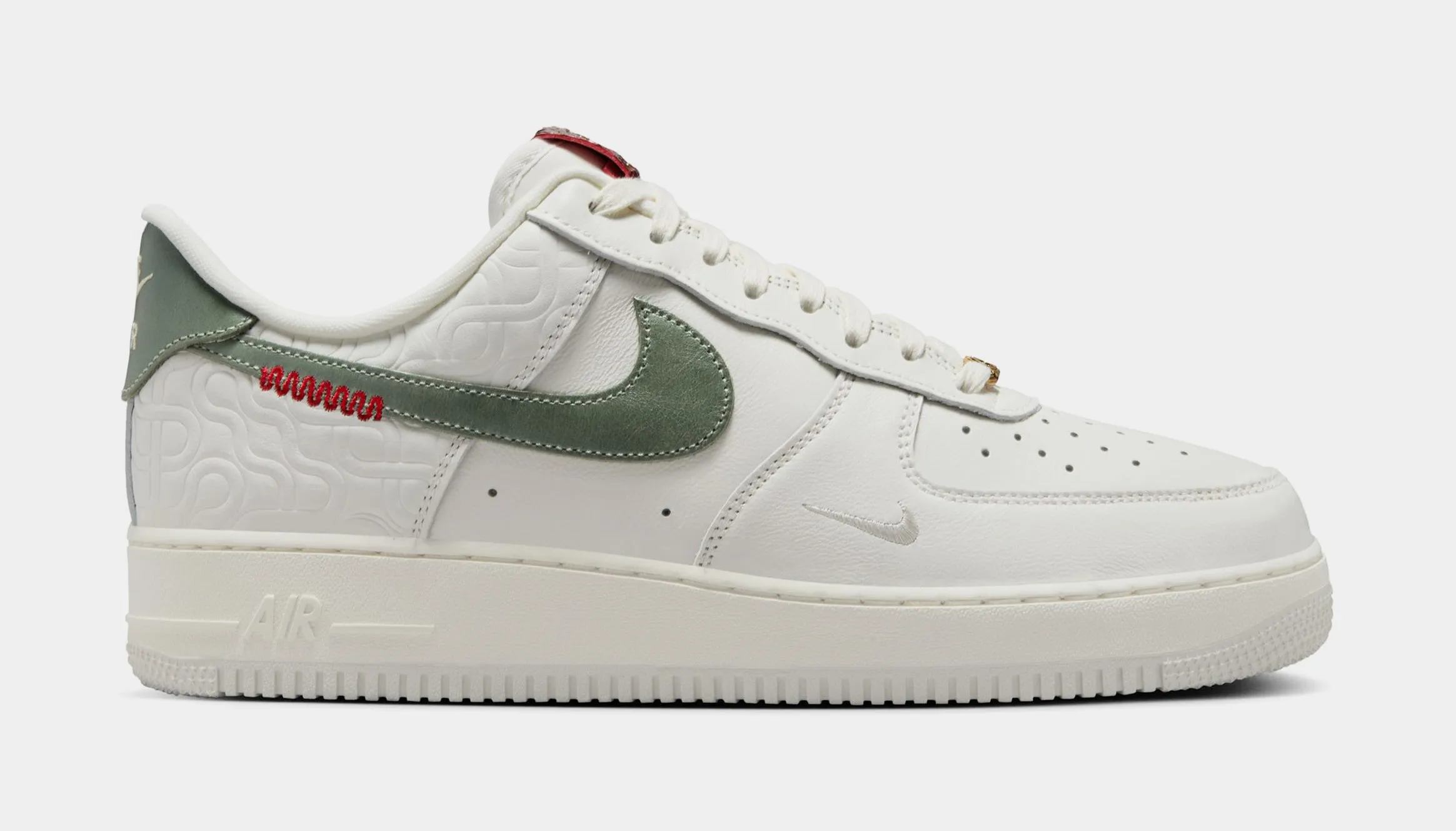 Air Force 1 '07 Year Of The Snake Mens Lifestyle Shoes (Sail/Jade Horizon/Light Bone/University Red)