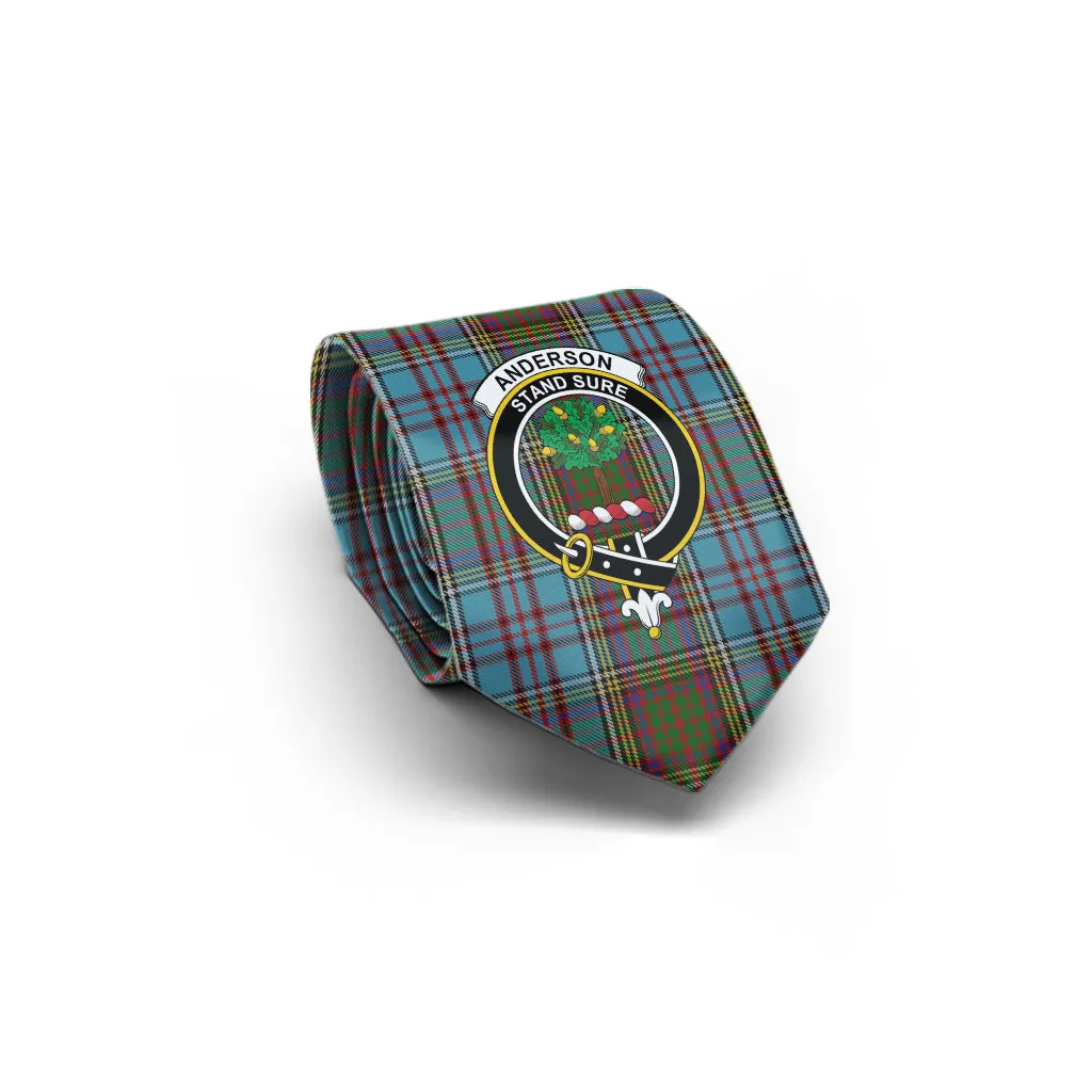 Anderson Tartan Classic Necktie with Family Crest