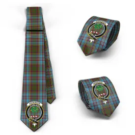 Anderson Tartan Classic Necktie with Family Crest