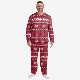 Arkansas Razorbacks Mens Ugly Pattern Family Holiday Pajamas