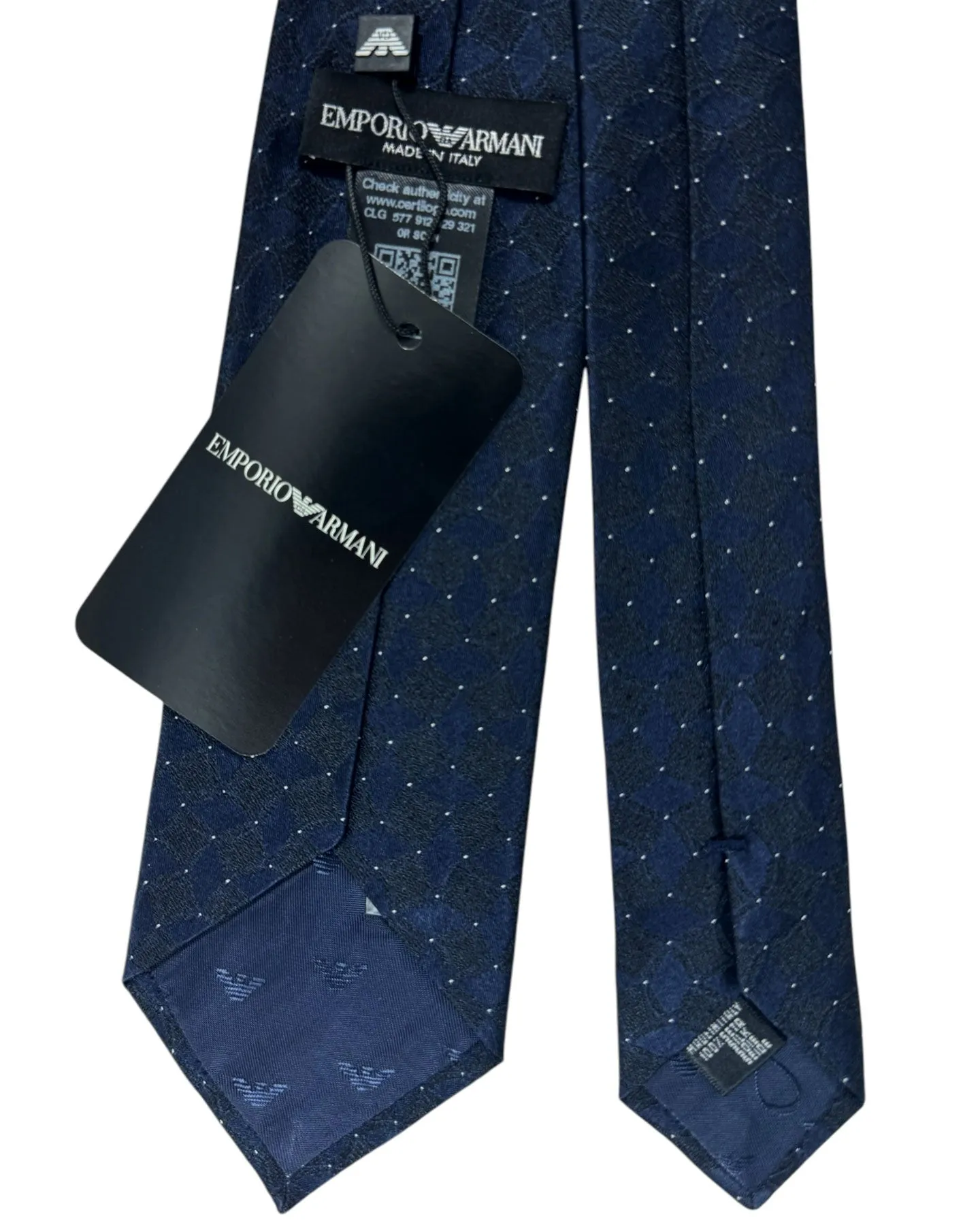 Armani Silk Tie Midnight Blue