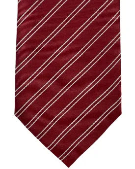 Armani Silk Tie Red Stripes