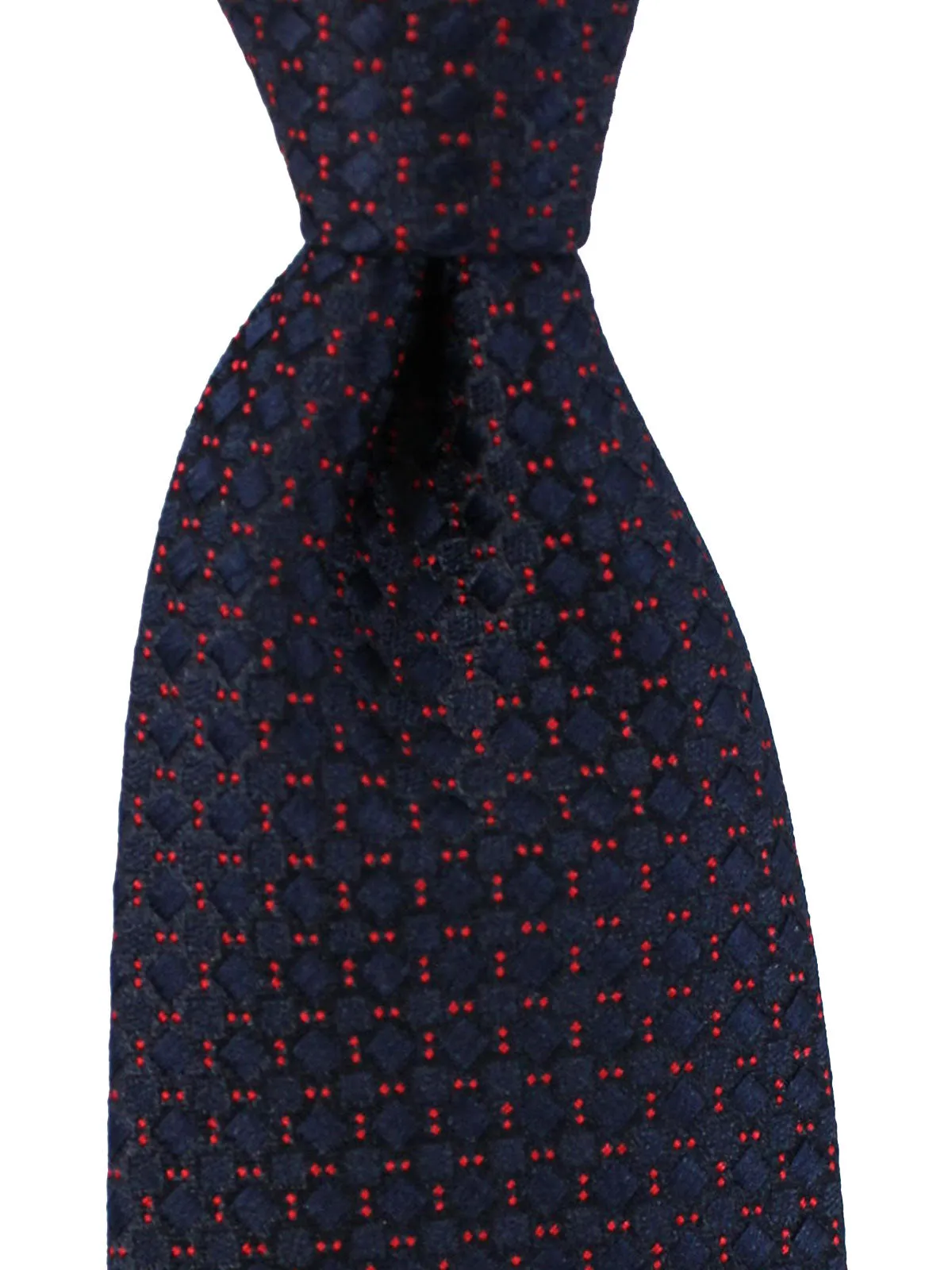 Armani Tie Navy Red Geometric