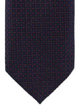 Armani Tie Navy Red Geometric