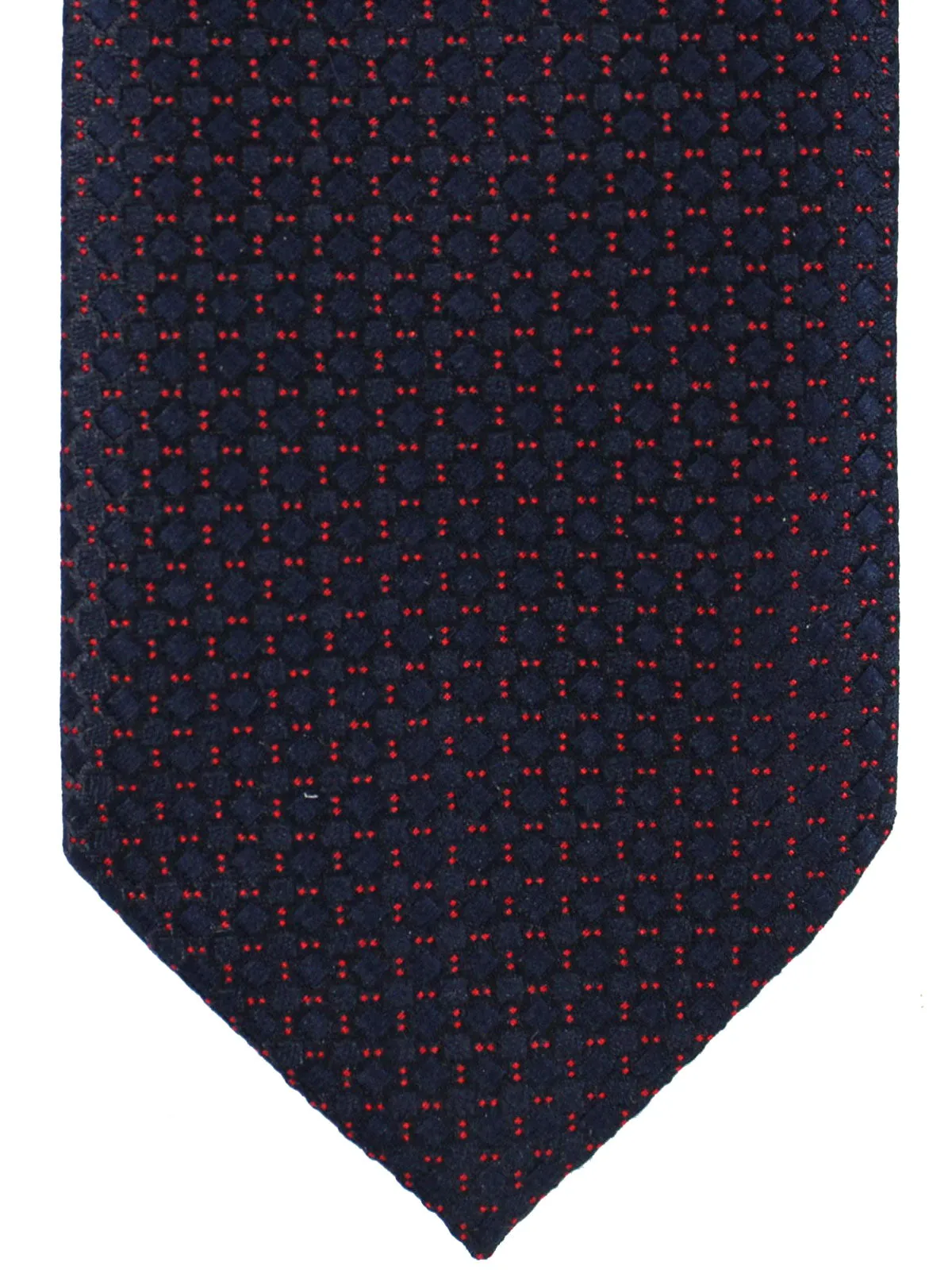 Armani Tie Navy Red Geometric