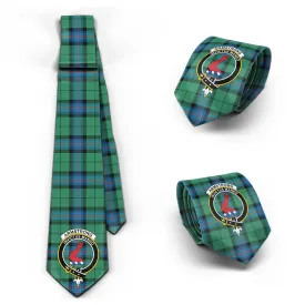 Armstrong Ancient Tartan Classic Necktie with Family Crest