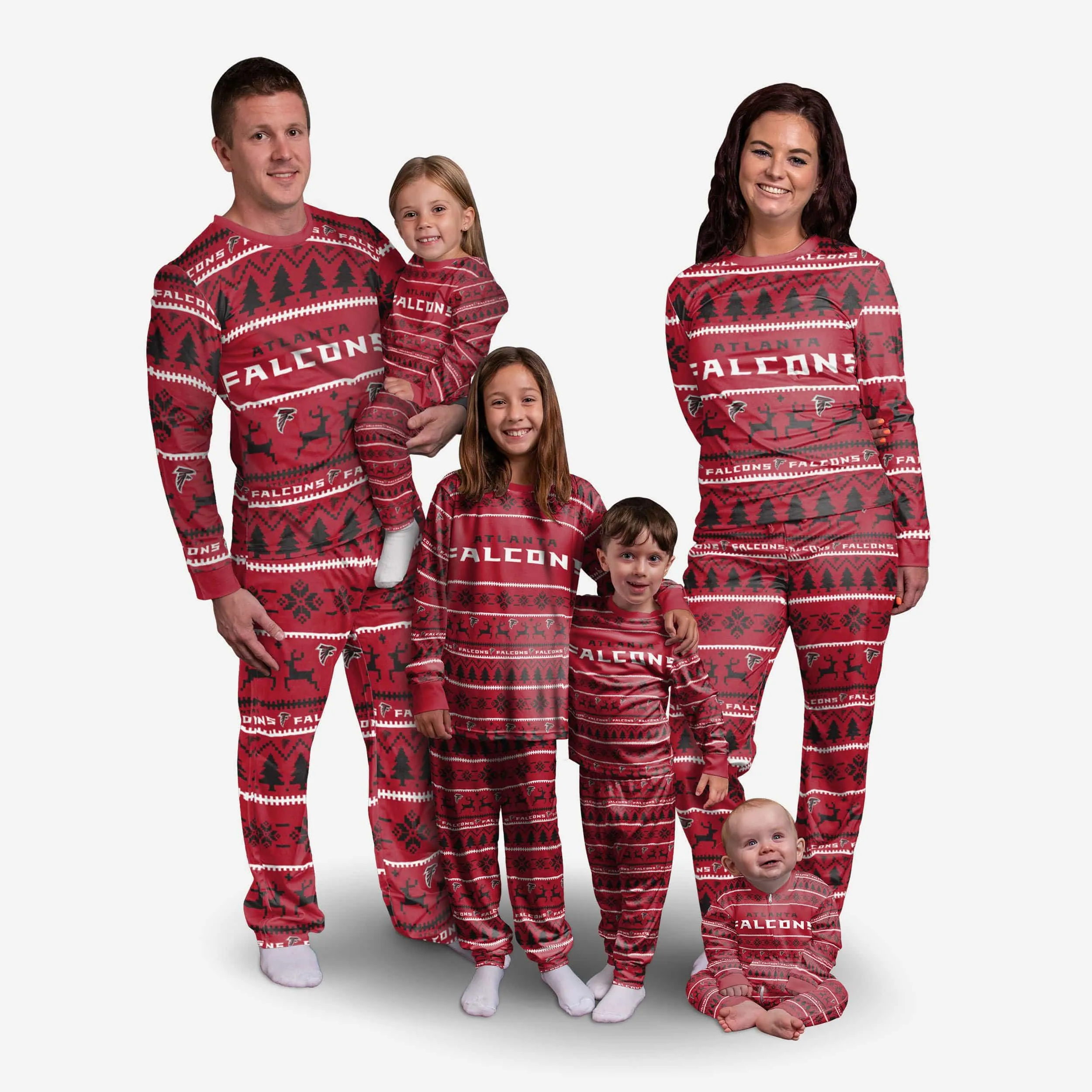 Atlanta Falcons Youth Family Holiday Pajamas