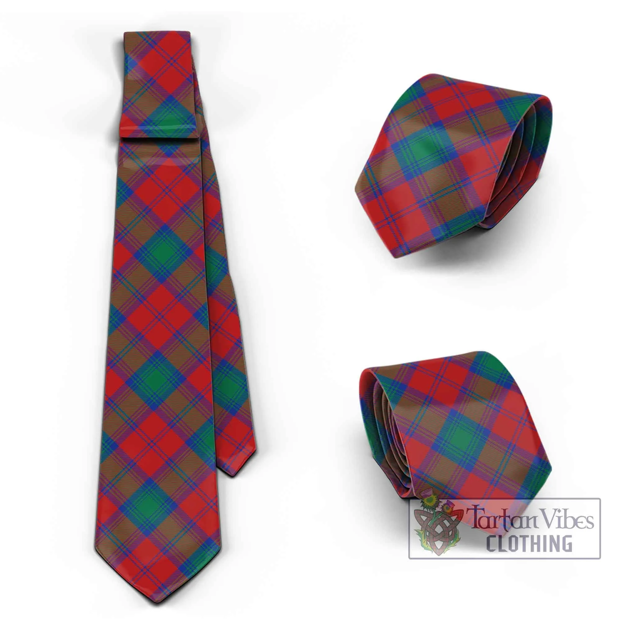 Auchinleck (Affleck) Tartan Classic Necktie Cross Style