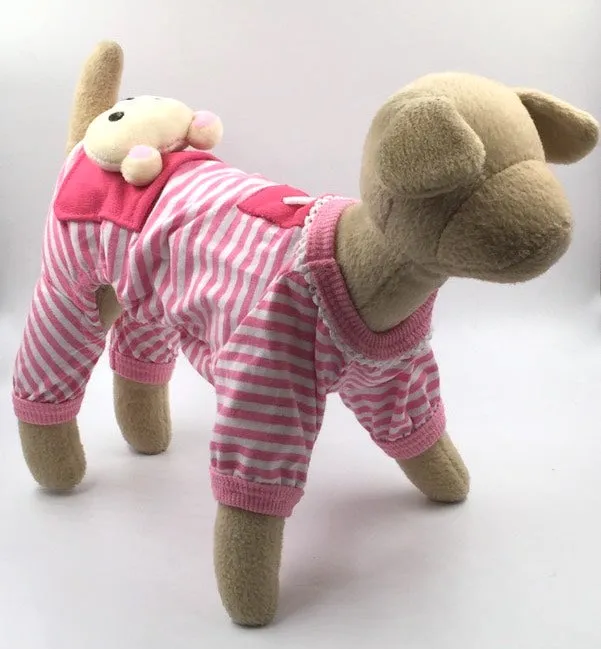 'Bear Bum' Striped Pajama