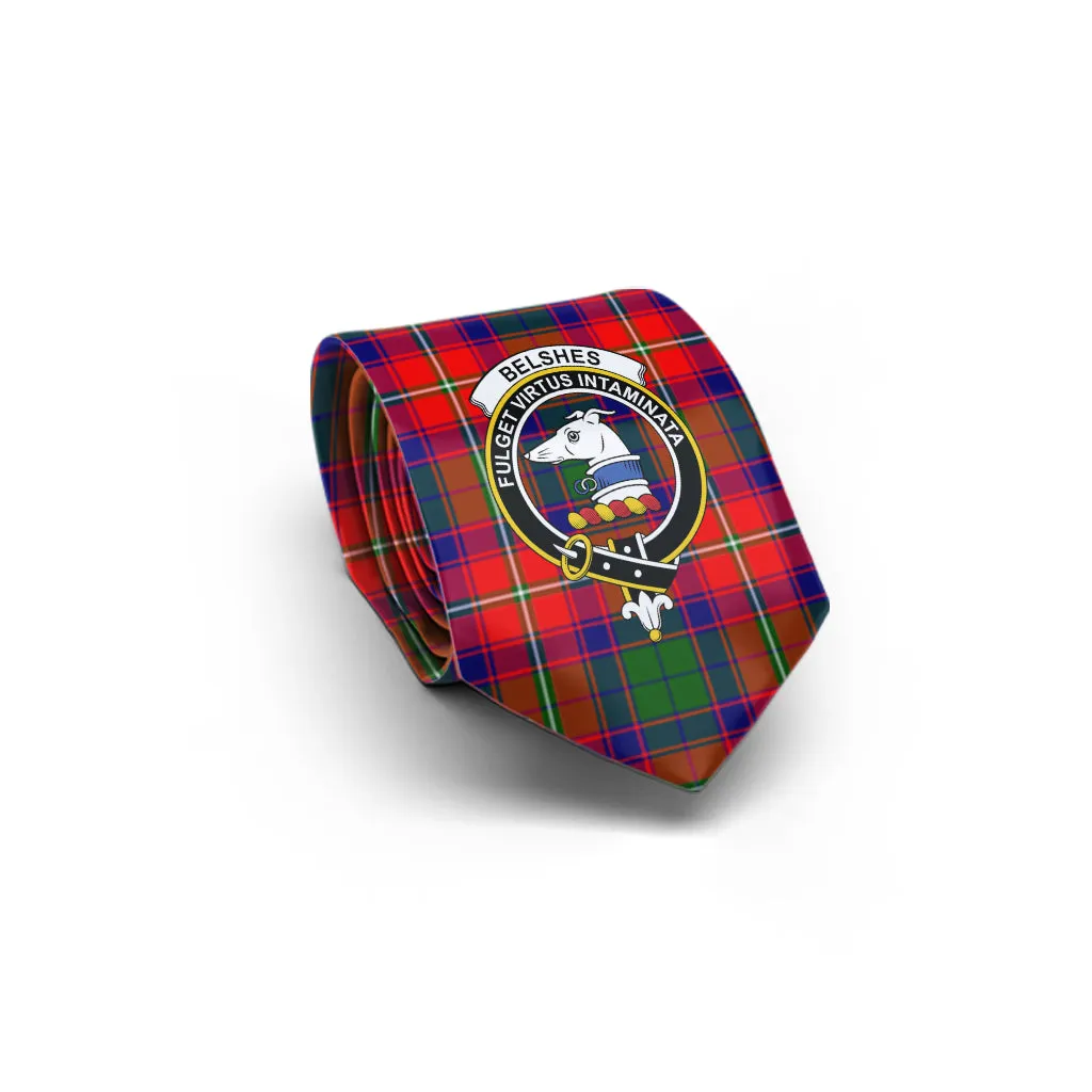 Belshes Tartan Classic Necktie with Family Crest