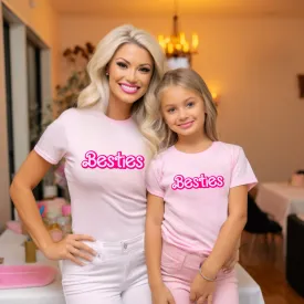 Besties Matching Shirt, Mommy and Me Trending Shirts, Mom and Daughter Matching Shirts, Mama and Mini Matching Outfits, Barbie Shirt