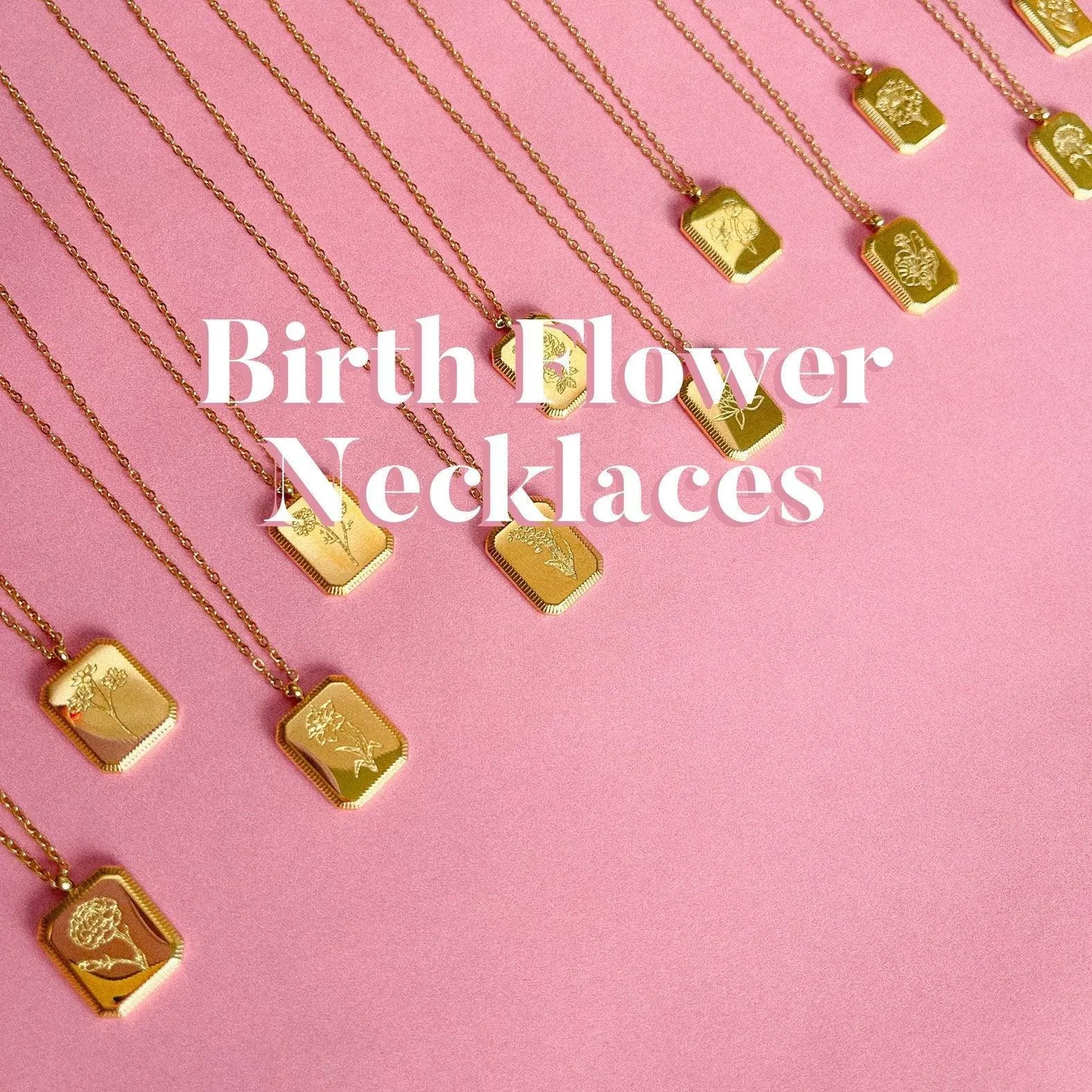 Birth Flower Necklace