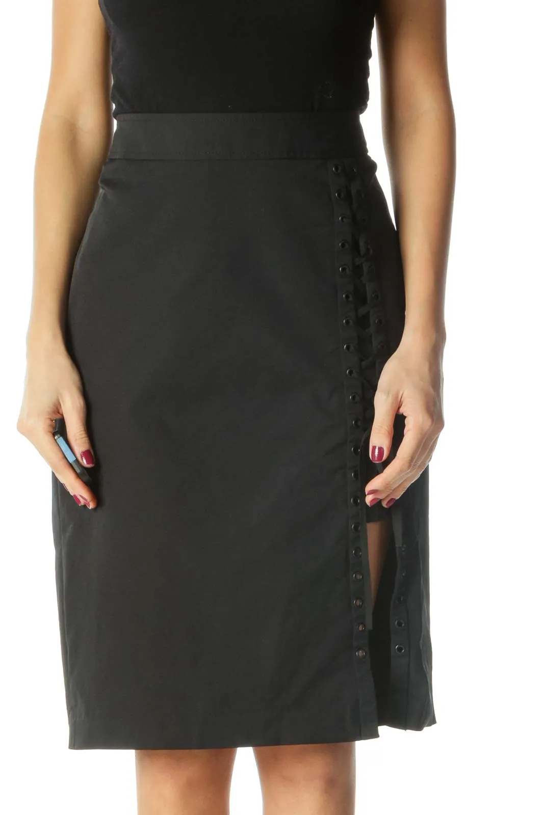 Black Corset Pencil Skirt