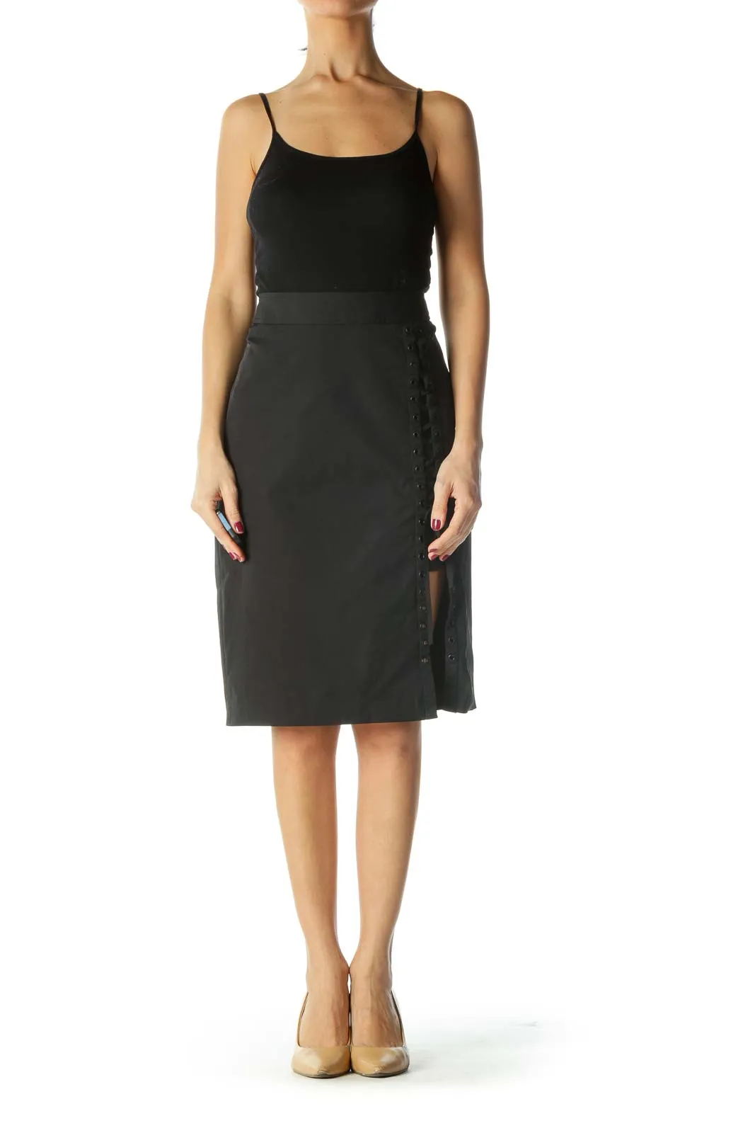 Black Corset Pencil Skirt