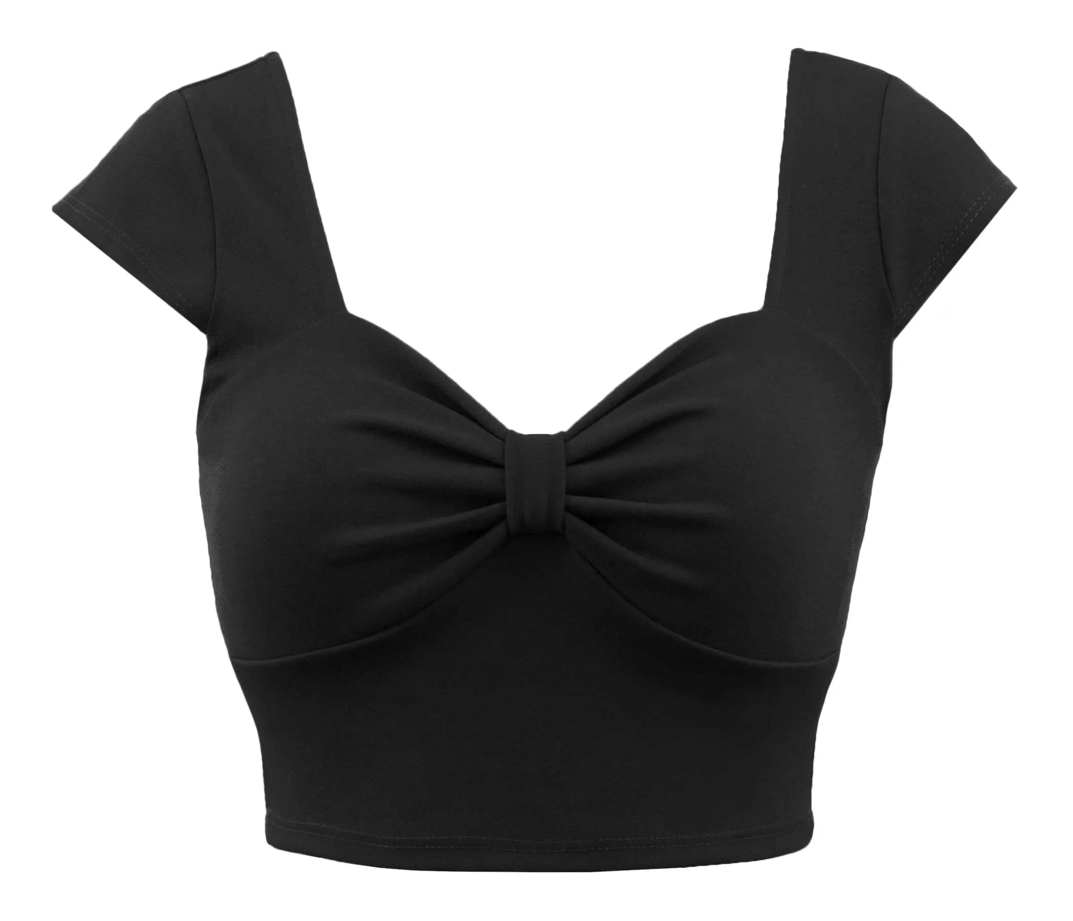 Black Miss Vixen Crop Top