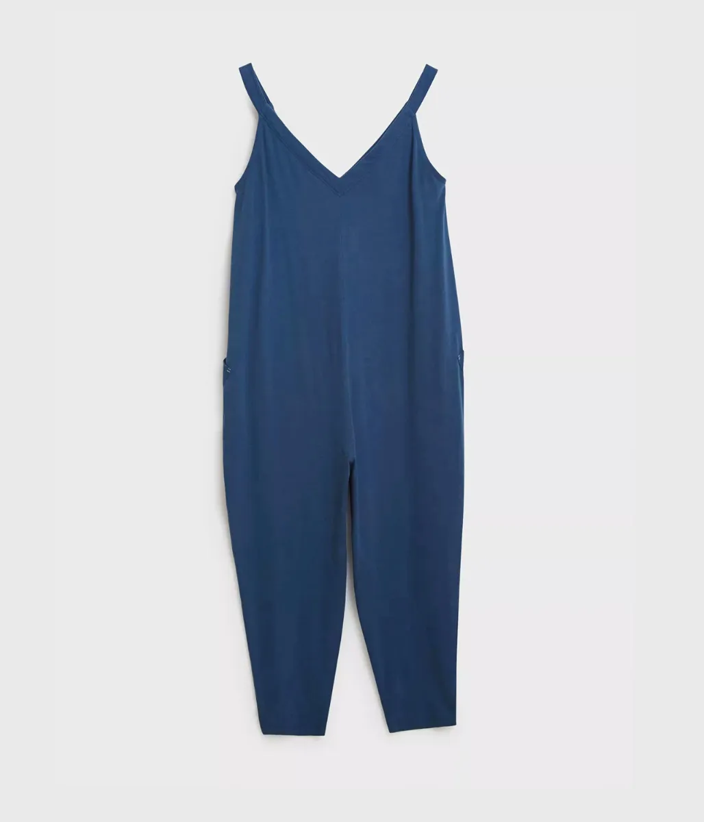 Blue Selina Jersey Jumpsuit