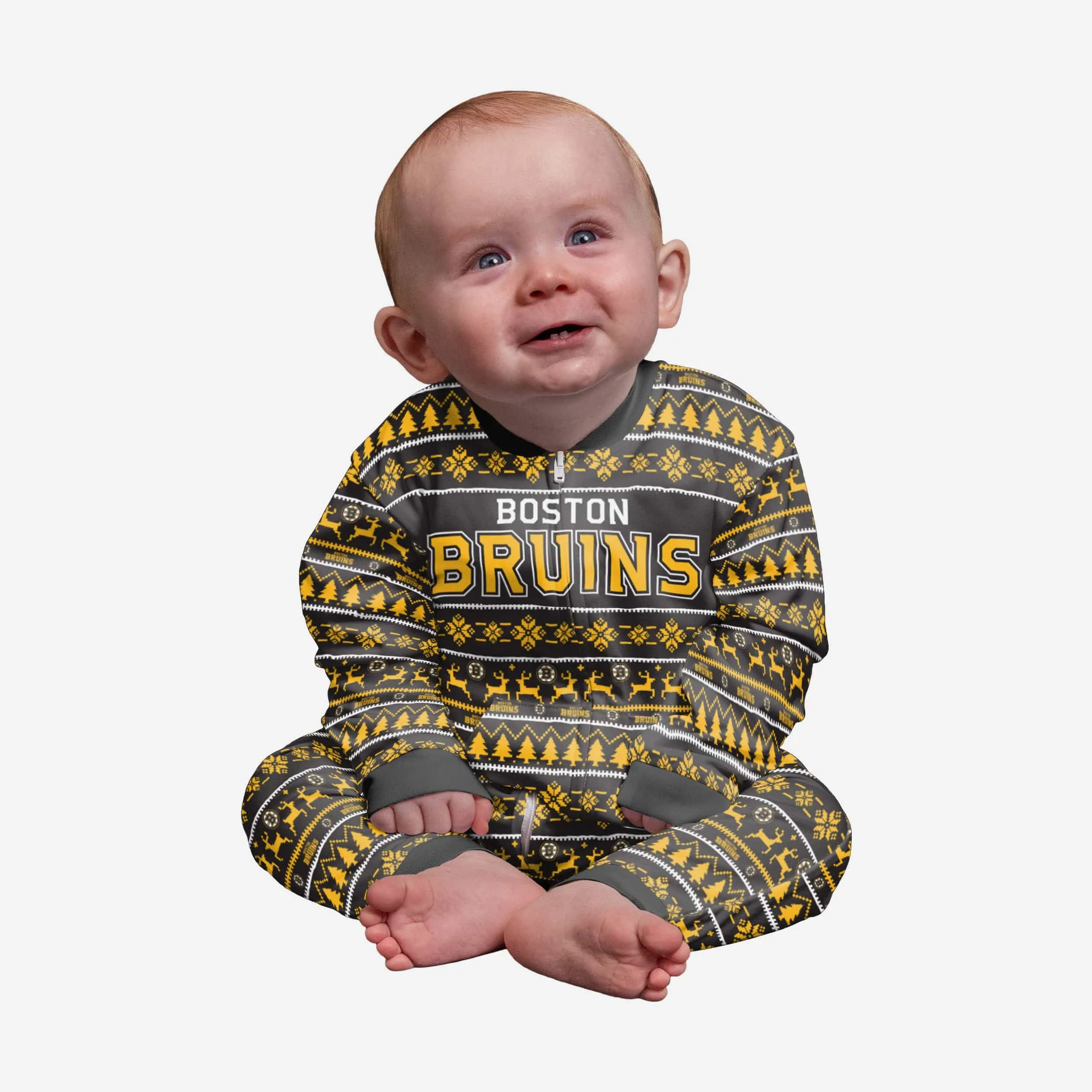 Boston Bruins Infant Family Holiday Pajamas