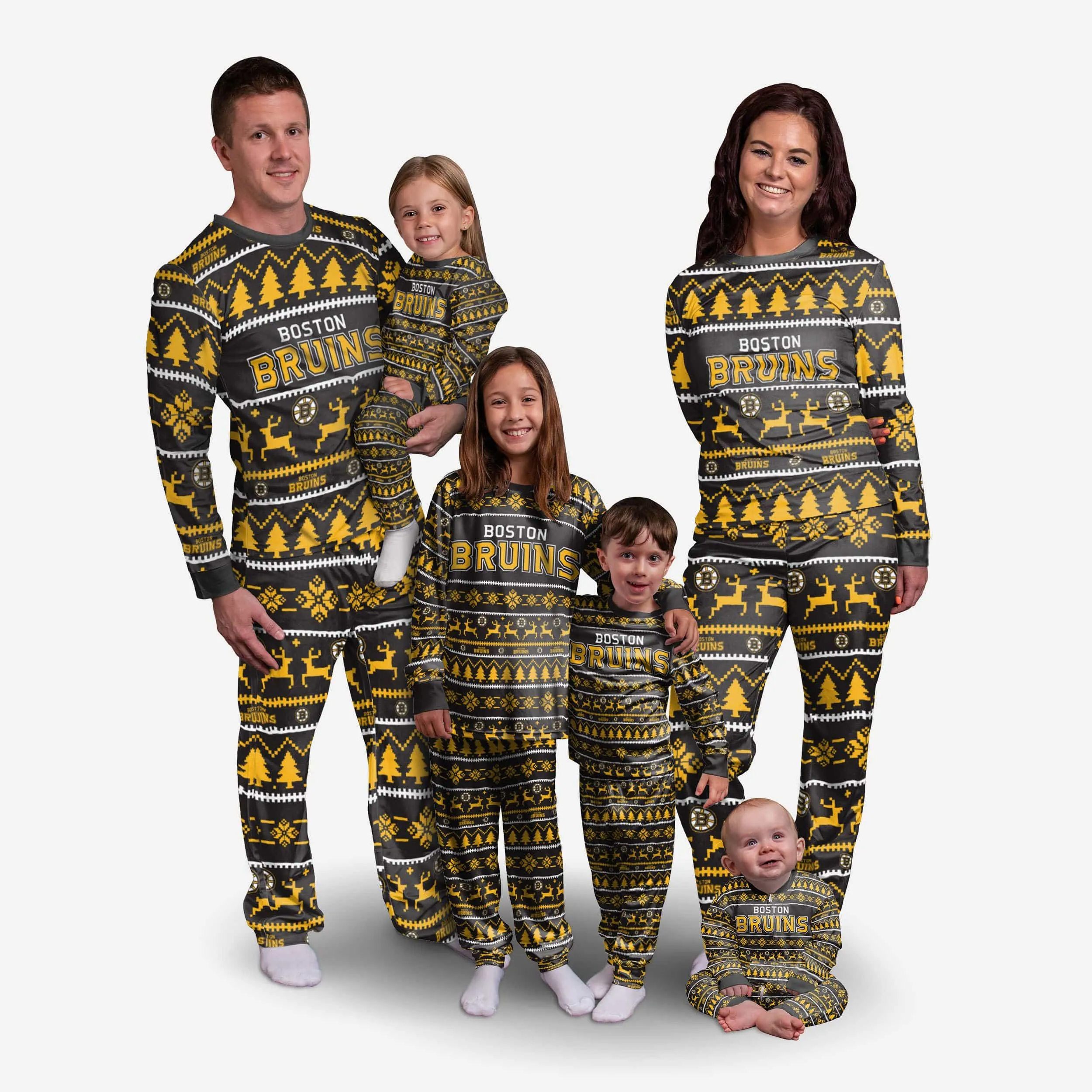 Boston Bruins Infant Family Holiday Pajamas