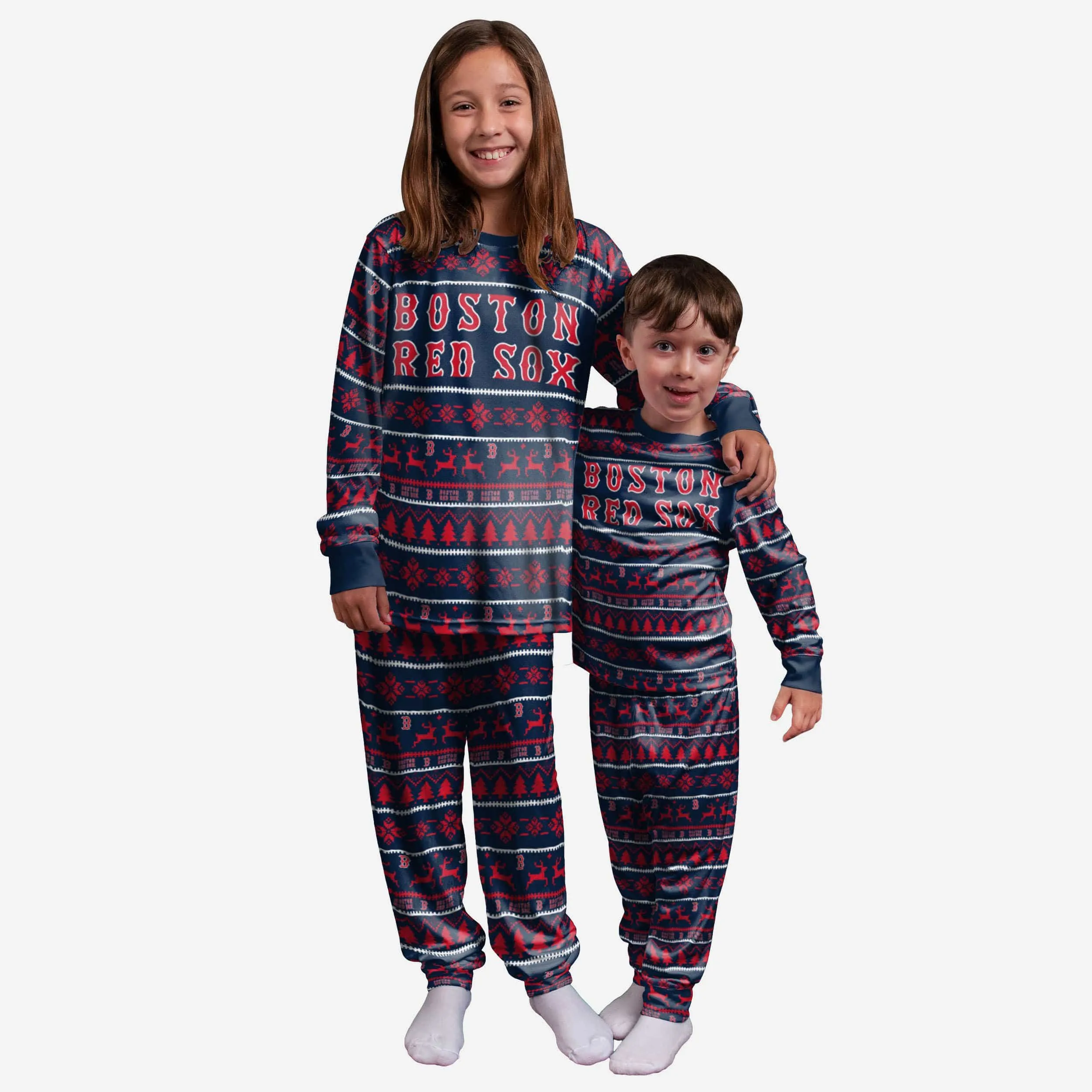 Boston Red Sox Youth Family Holiday Pajamas