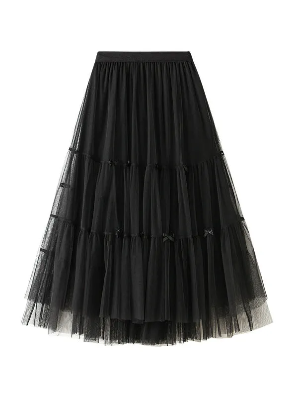 Bow Gauze Cake Skirt