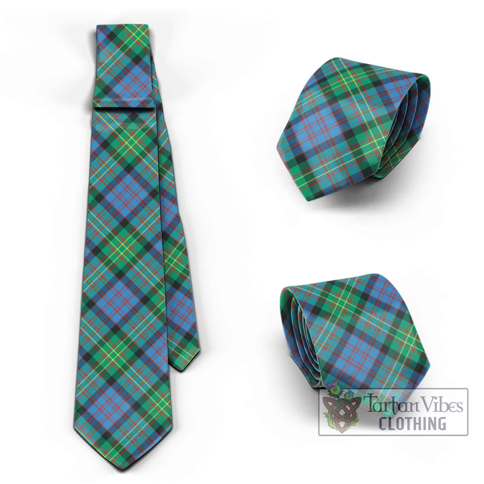 Bowie Ancient Tartan Classic Necktie Cross Style