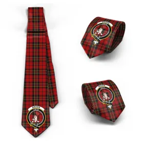 Brodie Tartan Classic Necktie with Family Crest