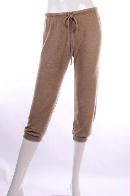 Brushed Capri Sweat Pants - Assorted Colors