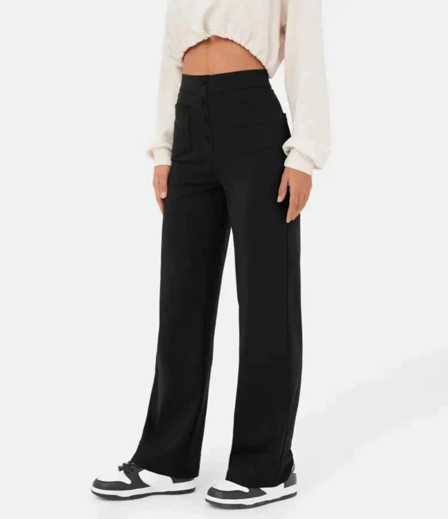 Capri - High Waist Pants - Chic/Elegant - Trendy - Perfect for Casual Days