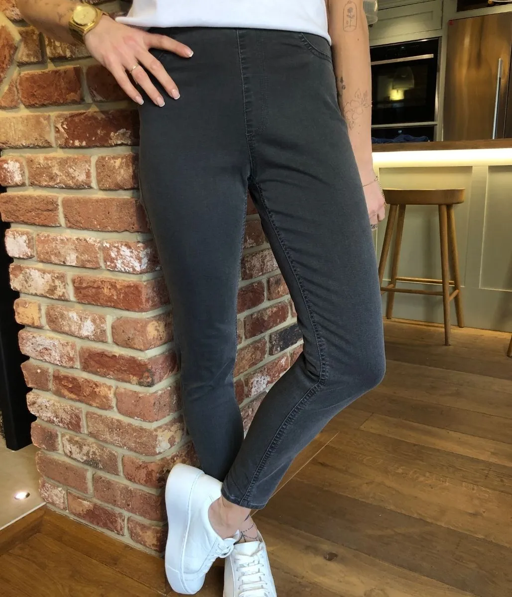 Charcoal High Waisted Jeggings