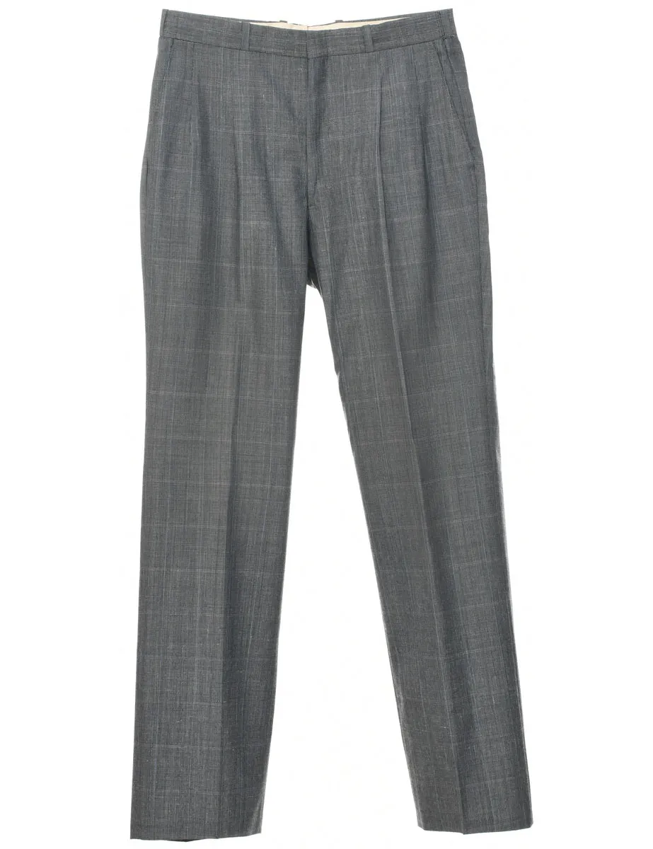 Checked Pattern Trousers - W30 L31