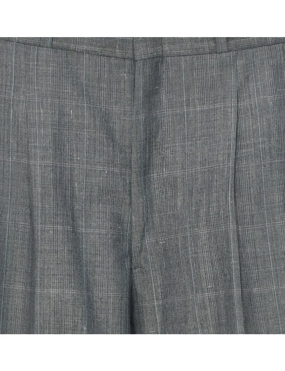 Checked Pattern Trousers - W30 L31