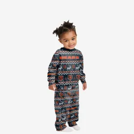 Chicago Bears Toddler Ugly Pattern Family Holiday Pajamas