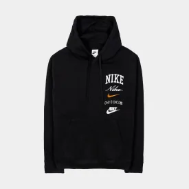 Club Fleece Stack GX Pullover Mens Hoodie (Black/White)