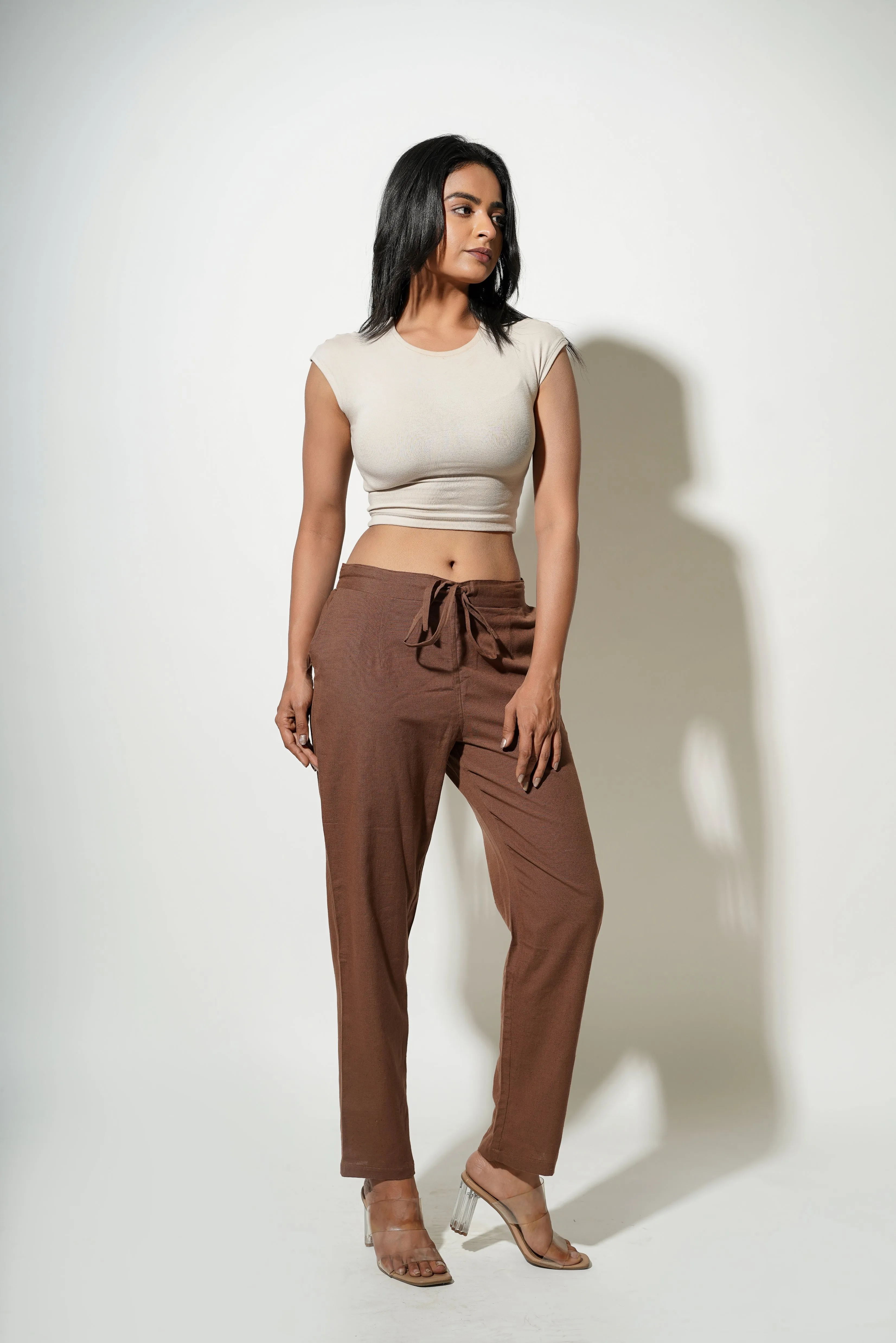 Dark Brown Women's Trousers