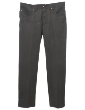 Dark Grey Slim Fit Dark Grey Trousers - W34 L32