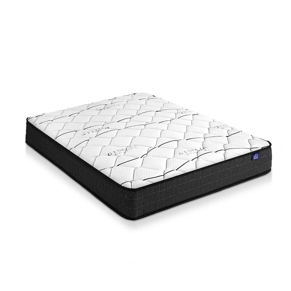 Double Package | Agnes Bed Charcoal & Glay Bonnell Spring Mattress (Medium Firm)