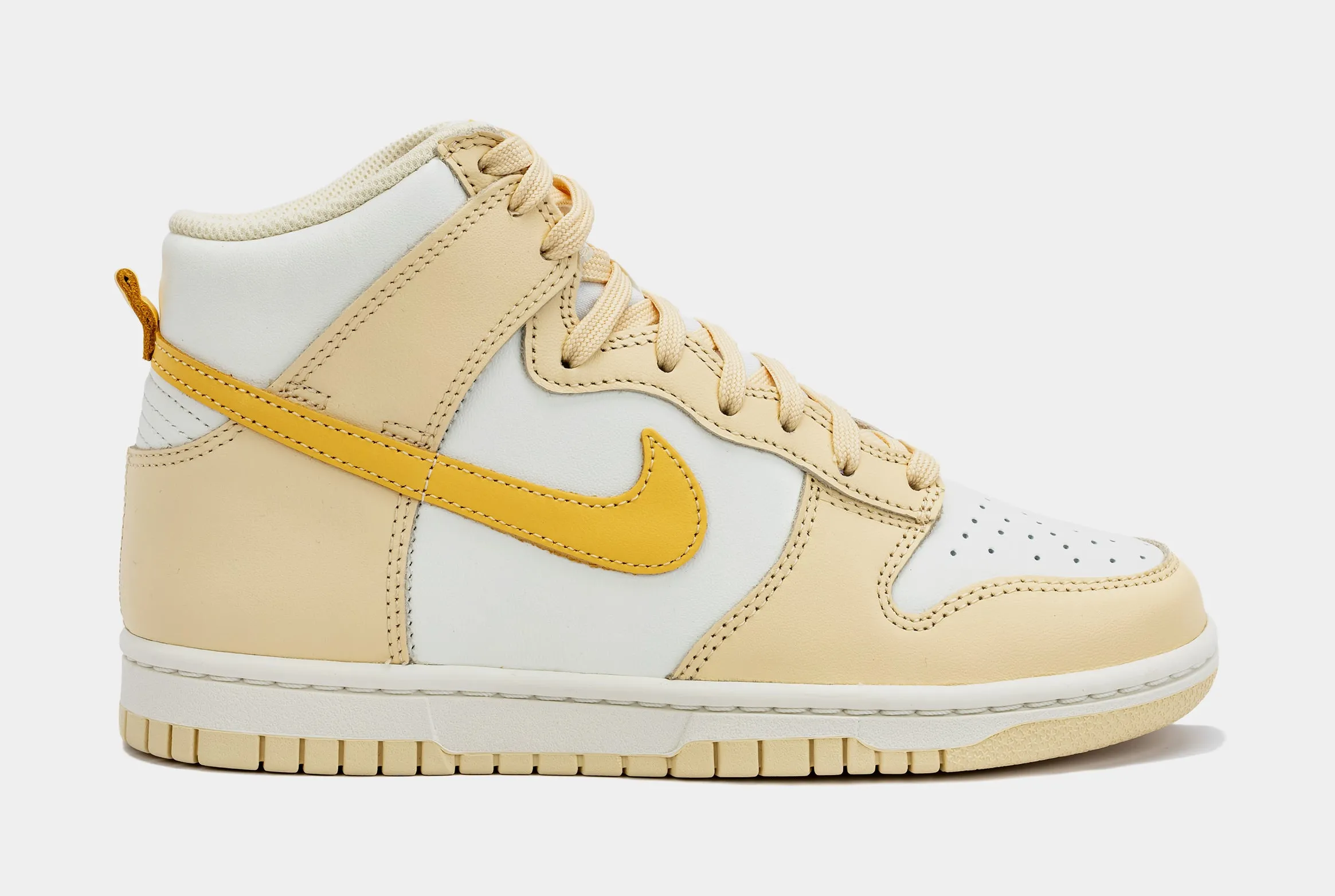 Dunk High Pure Vanilla Womens Lifestyle Shoes (White/Yellow)