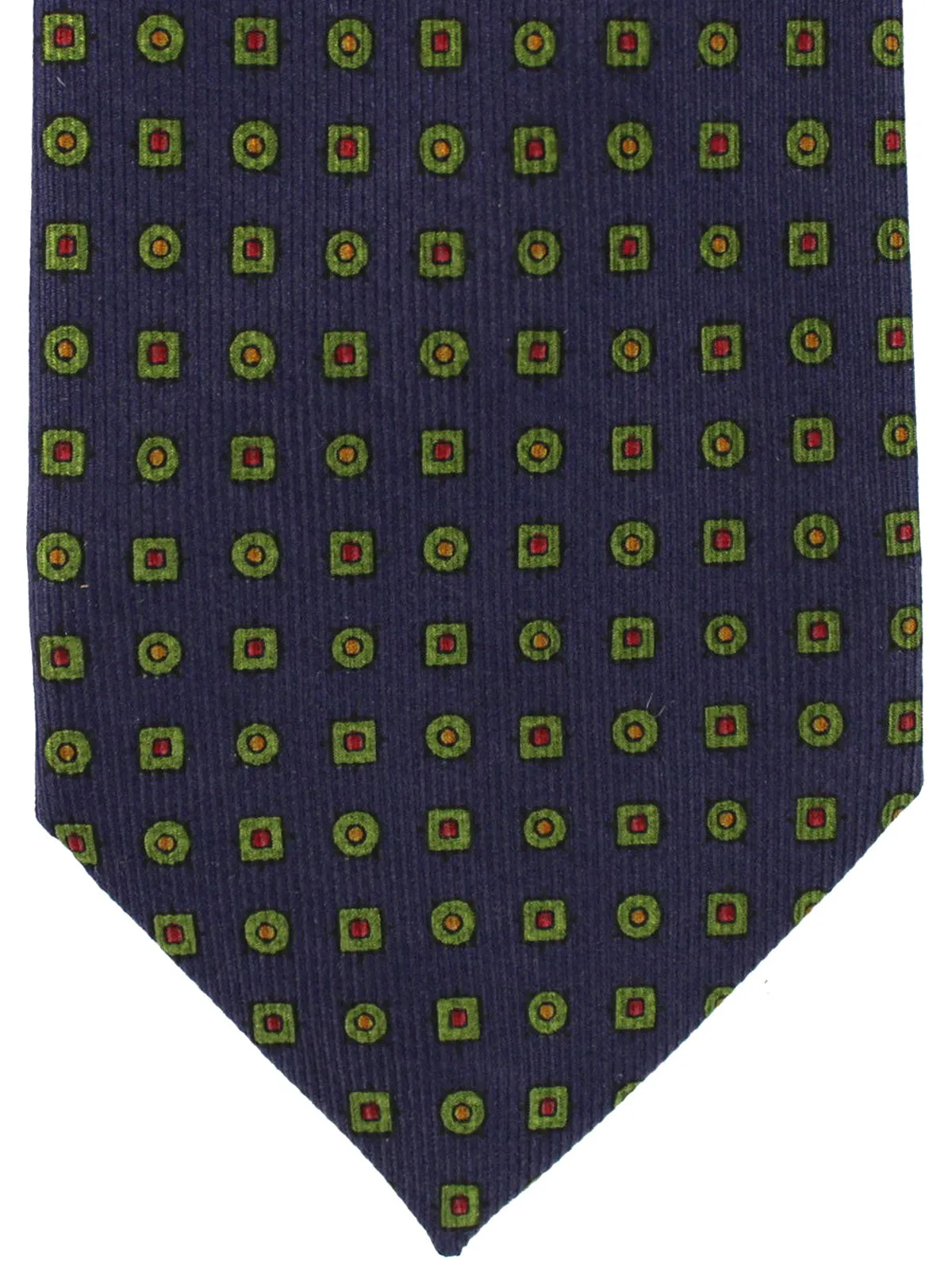 E. Marinella Silk Tie Purple Green Geometric SALE