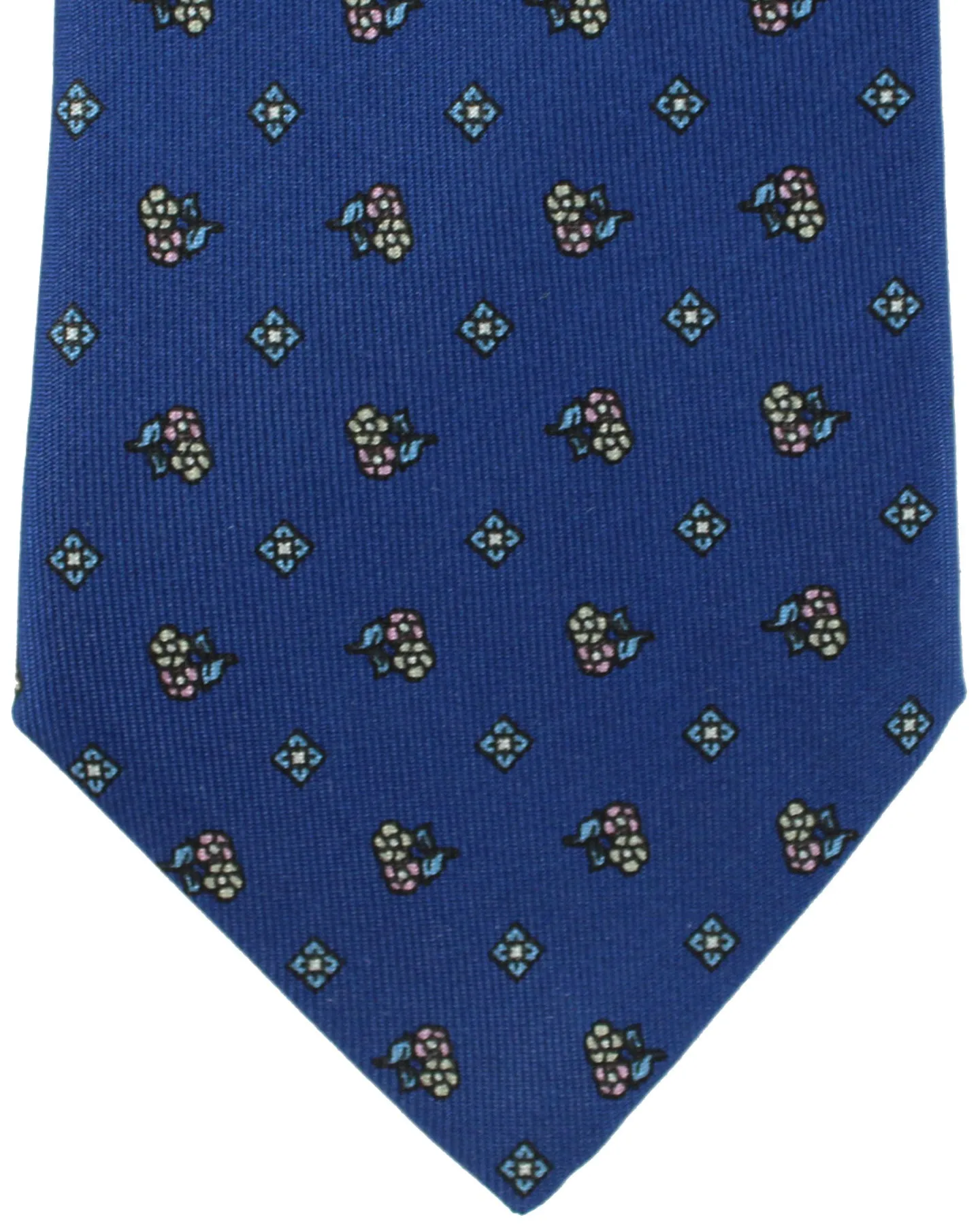 E. Marinella Tie Navy Flowers Design SALE