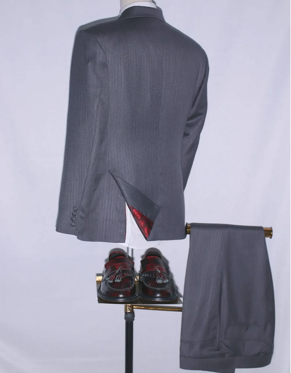 Essential Grey Herringbone Suit