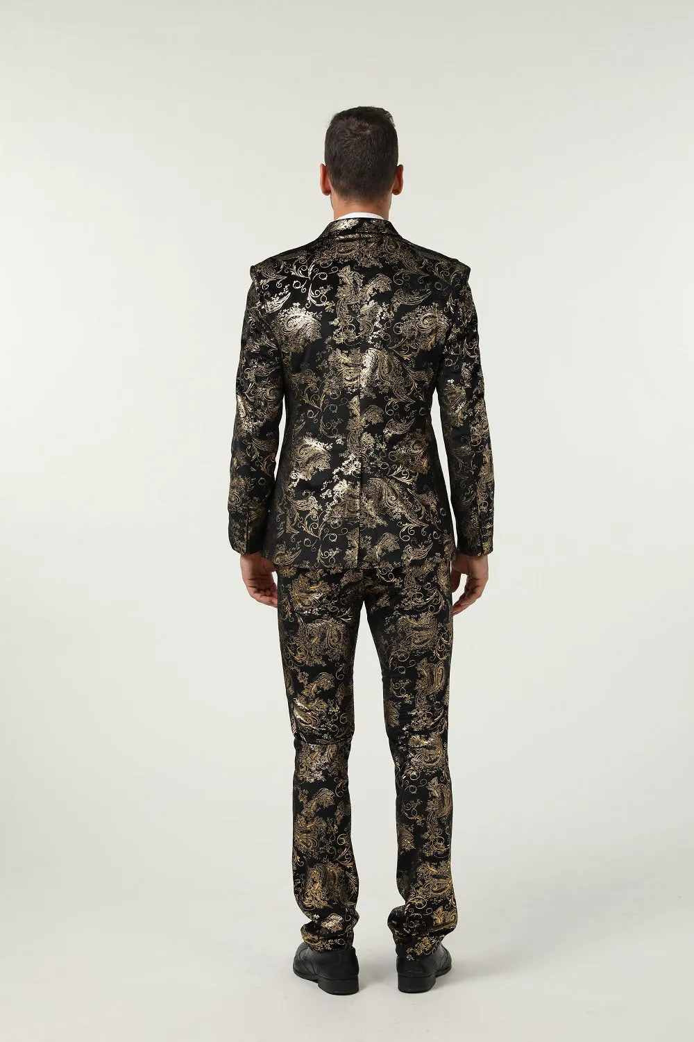 Floral Unique Patterned Party 3 Piece Men Suits