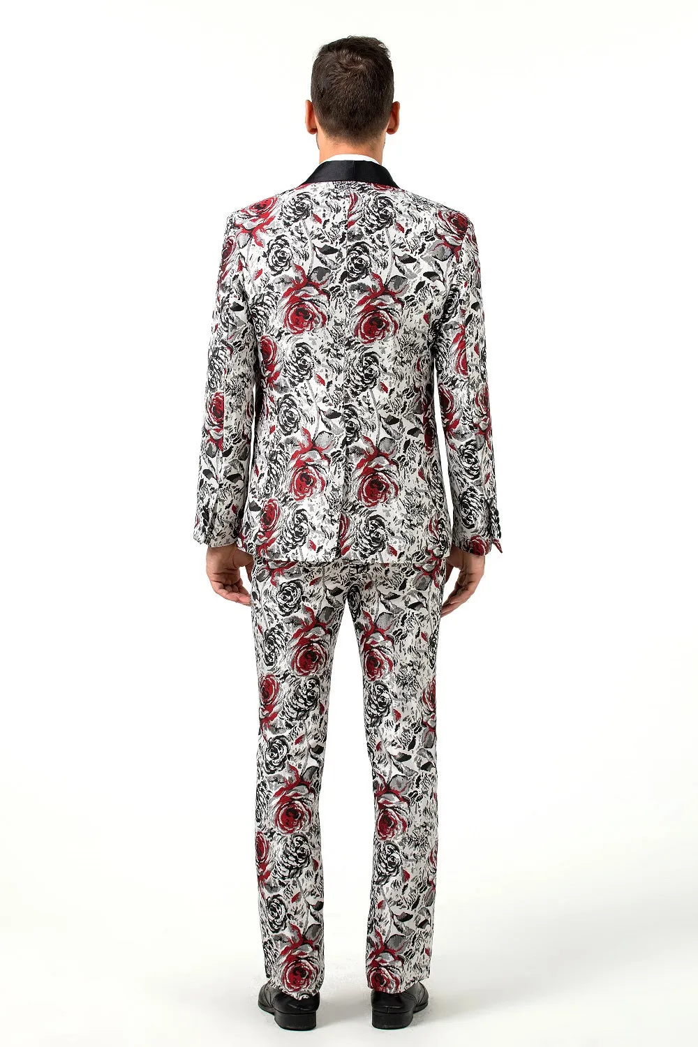 Floral Unique Patterned Party 3 Piece Men Suits