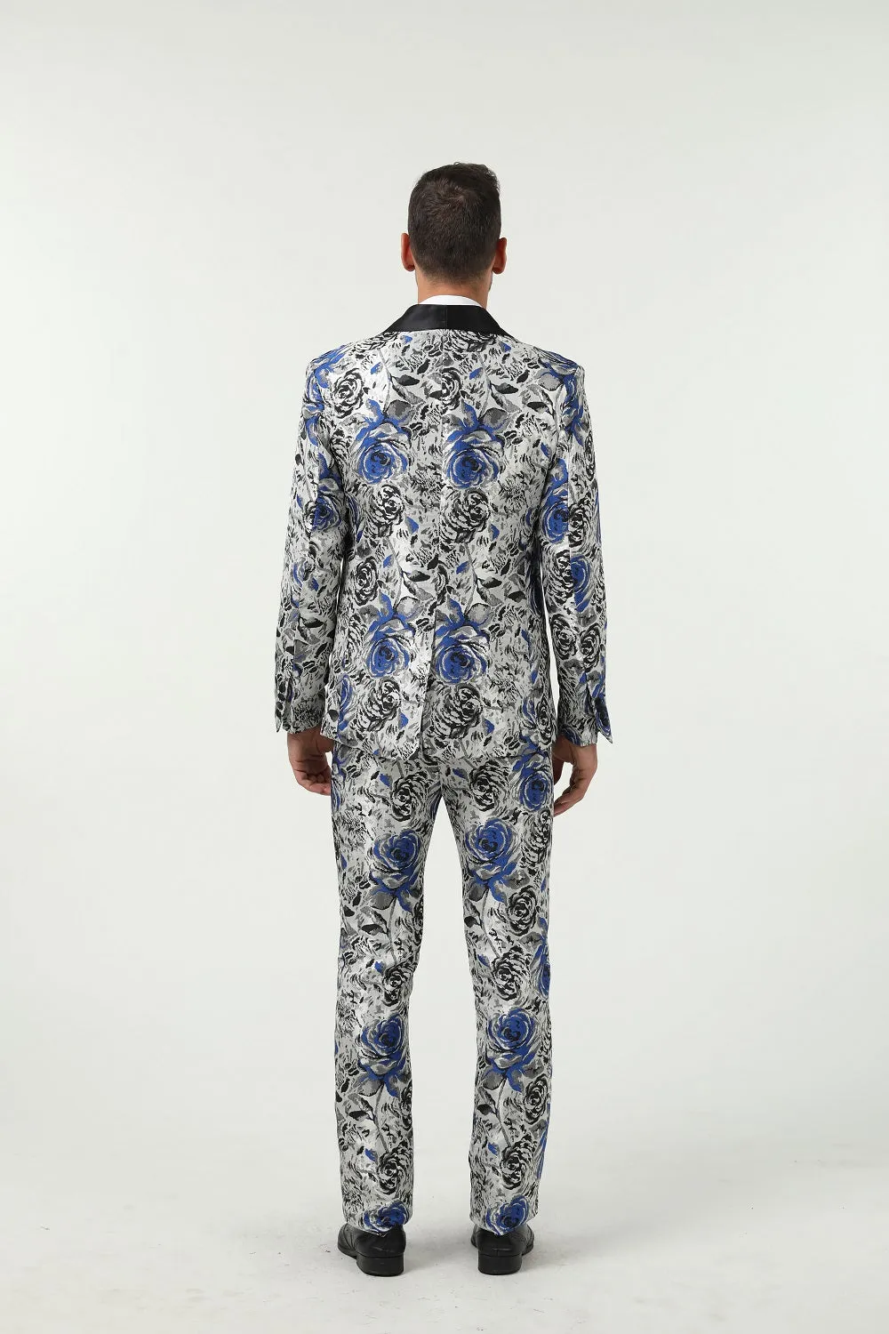 Floral Unique Patterned Party 3 Piece Men Suits