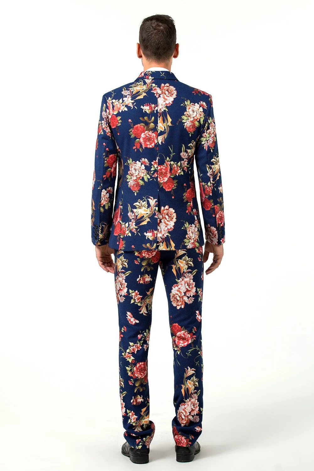 Floral Unique Patterned Party 3 Piece Men Suits