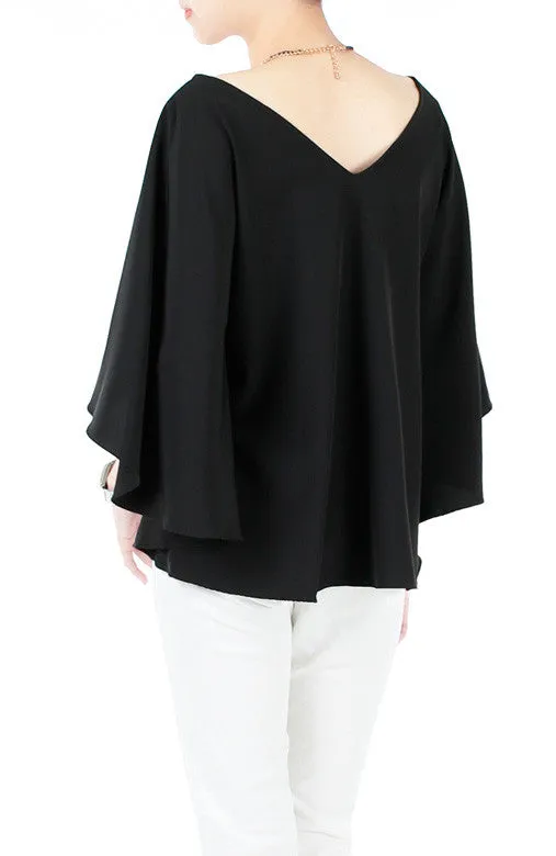 Fluttering Romance Blouse - Black