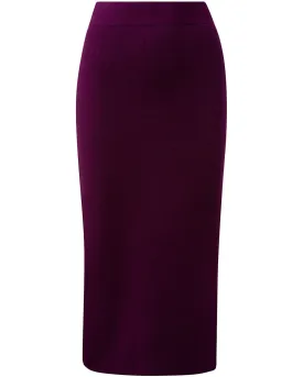 Heather Knit Pencil Skirt